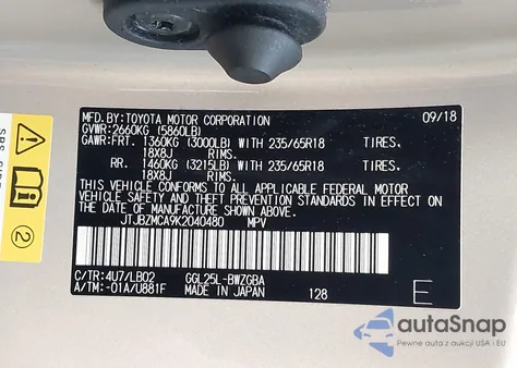 2019 Lexus Rx 350 from USA, damaged, VIN JTJBZMCA9K2040480